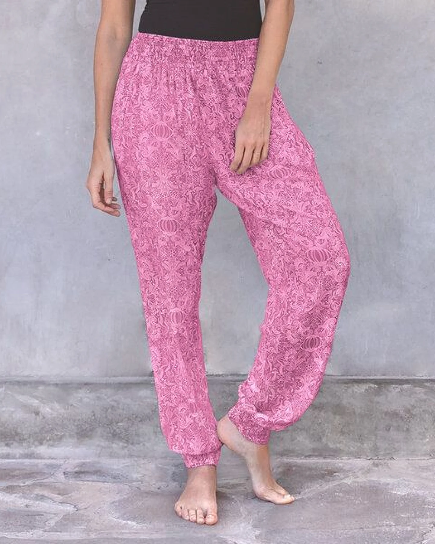 Jaya ANANDA PAISLEY - Damen - locker-leichte Sommerhose für Yoga und Freizeit – Ansicht 4