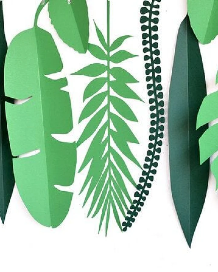 renna deluxe Tropen Monstera, Palme, Wanddekoration