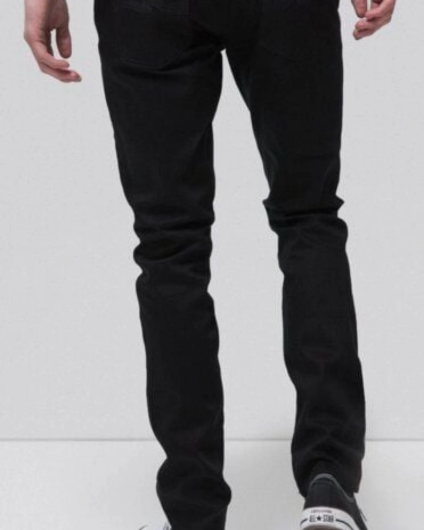 Nudie Jeans Lean Dean Dry Ever Black – Ansicht 3