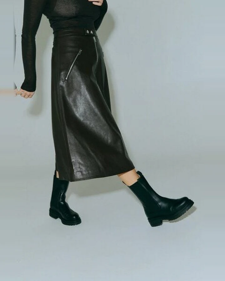 Jutelaune Black Chelsea High Boots