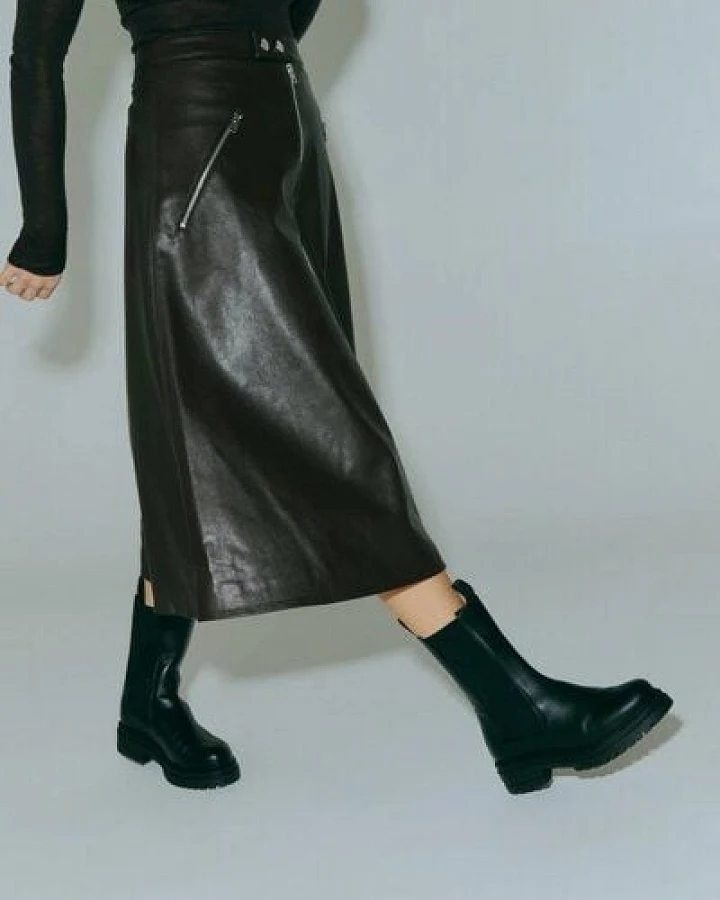 Jutelaune Black Chelsea High Boots