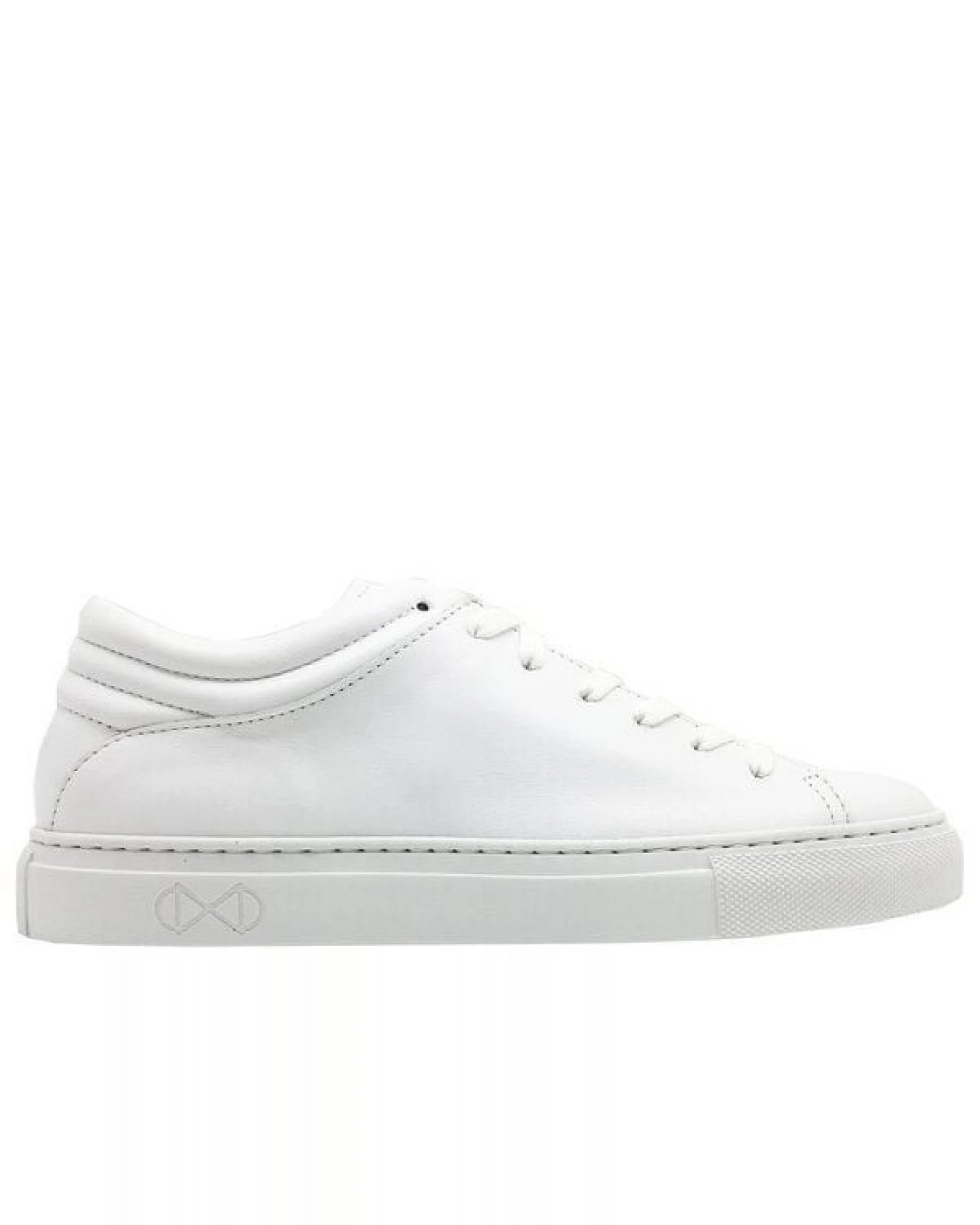 Sneaker aus Leder "nat-2 Sleek Low all white" in weiß – Ansicht 2