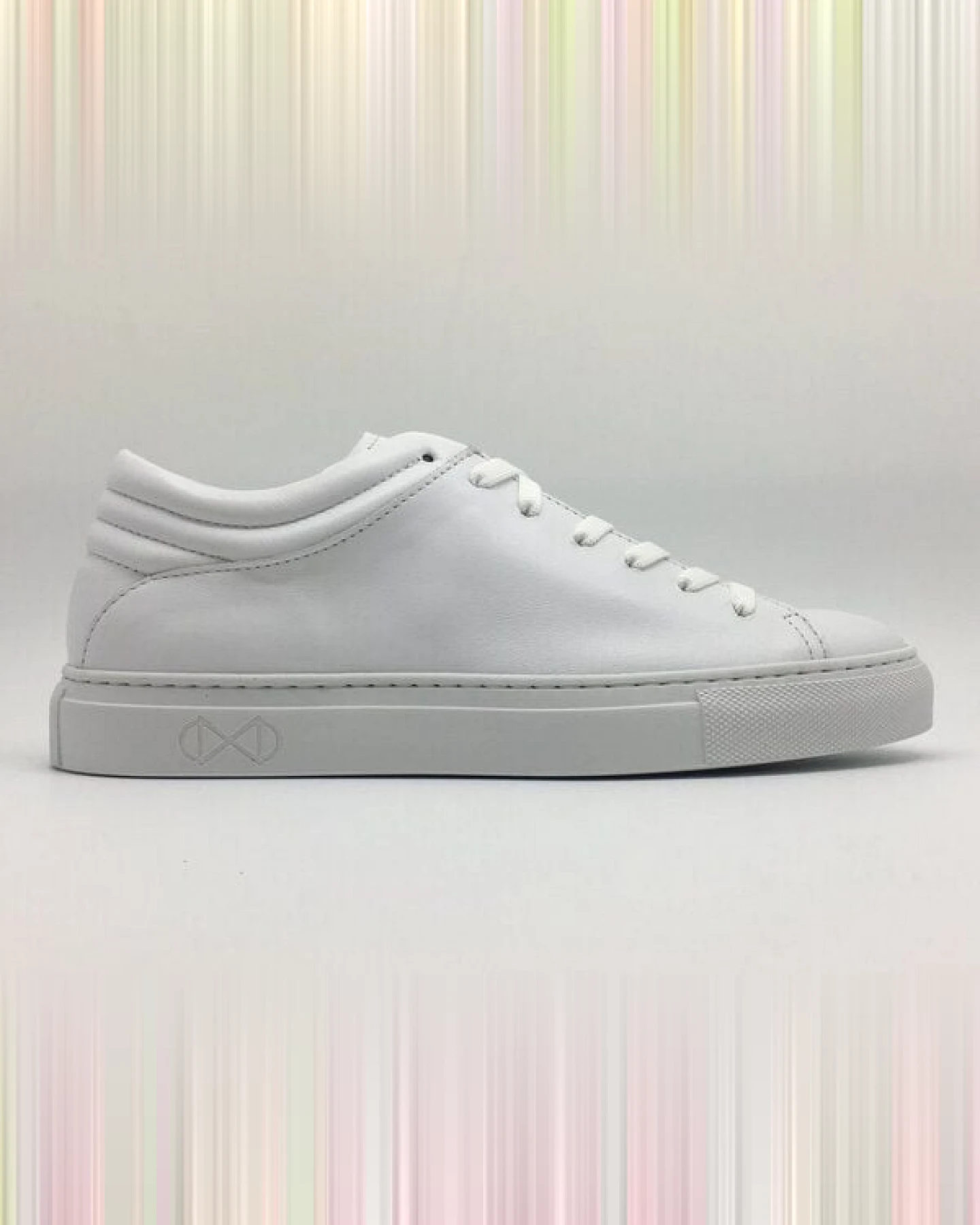 Sneaker aus Leder "nat-2 Sleek Low all white" in weiß – Ansicht 3