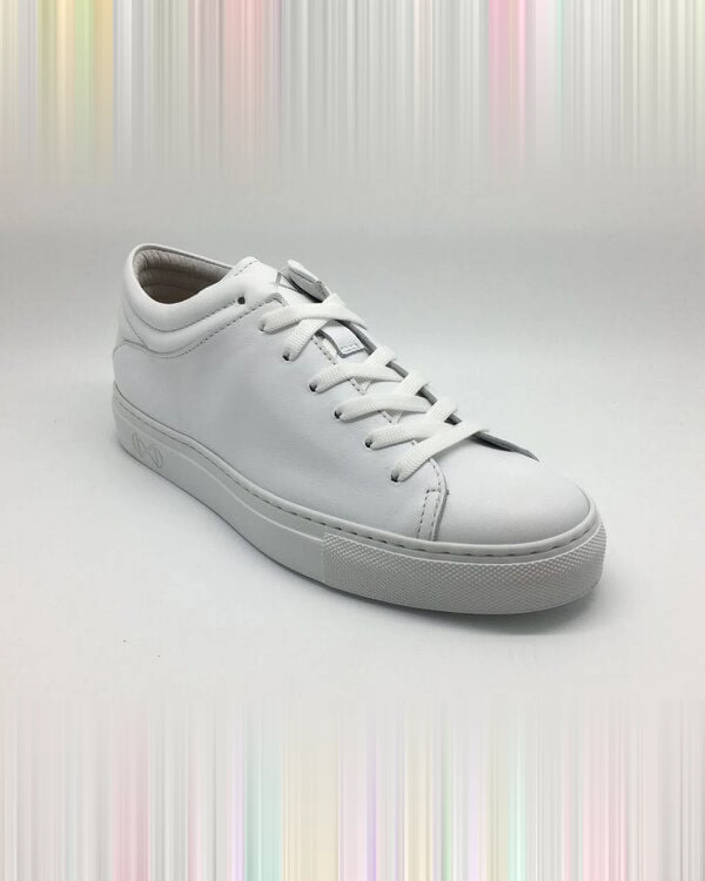 Sneaker aus Leder "nat-2 Sleek Low all white" in weiß – Ansicht 4