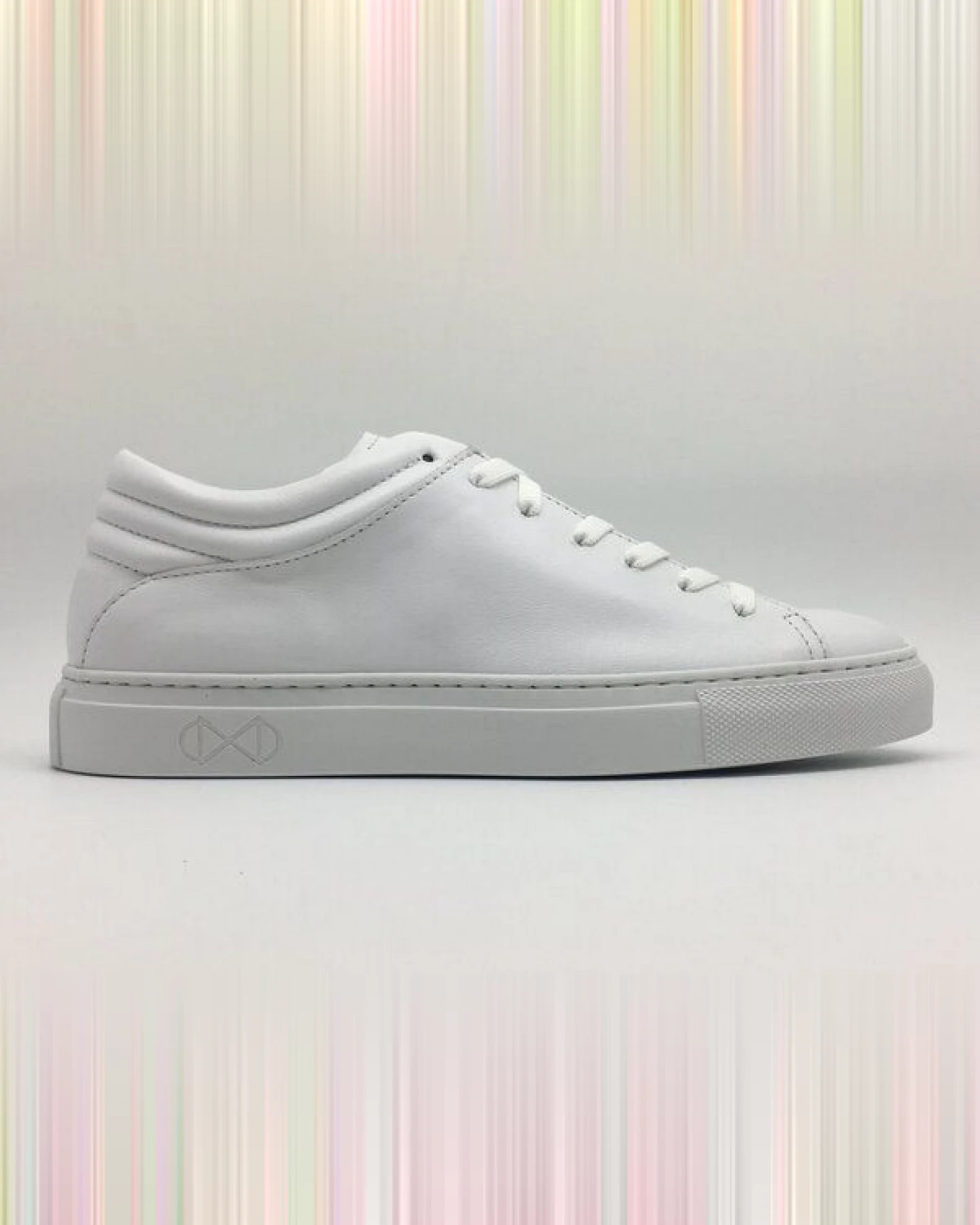 Sneaker aus Leder "nat-2 Sleek Low all white" in weiß – Ansicht 3
