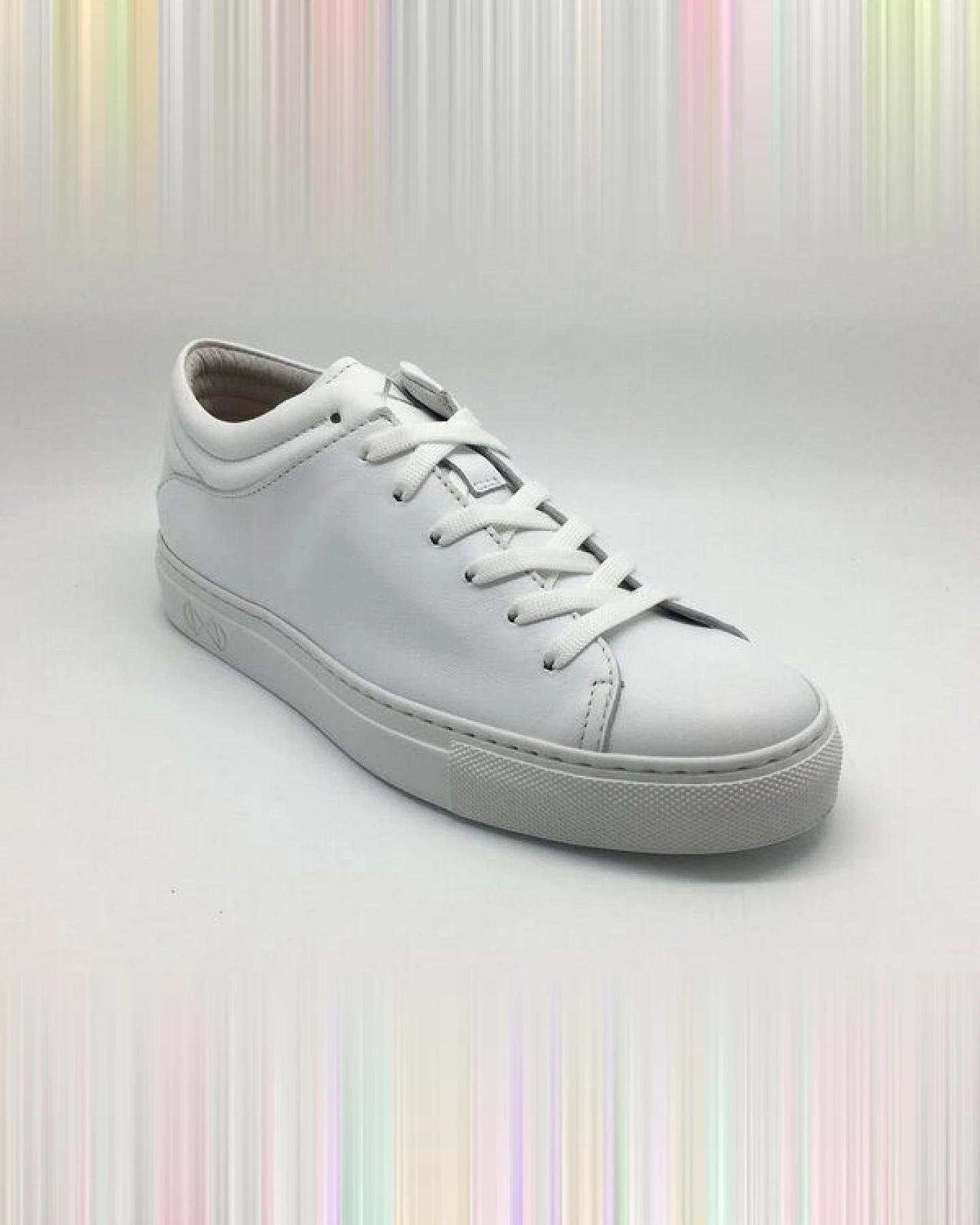 Sneaker aus Leder "nat-2 Sleek Low all white" in weiß – Ansicht 4