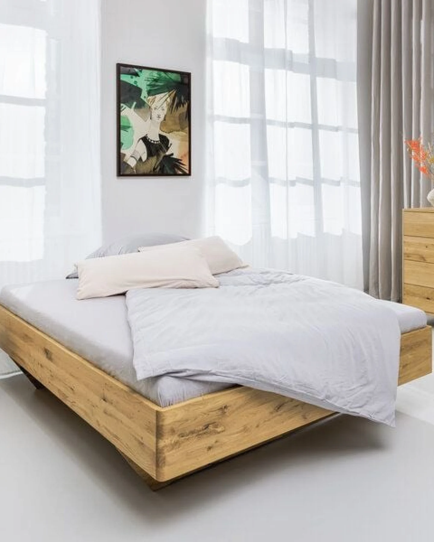 ekomia Bett Schöneberg Minimal aus Wildeiche – Ansicht 2