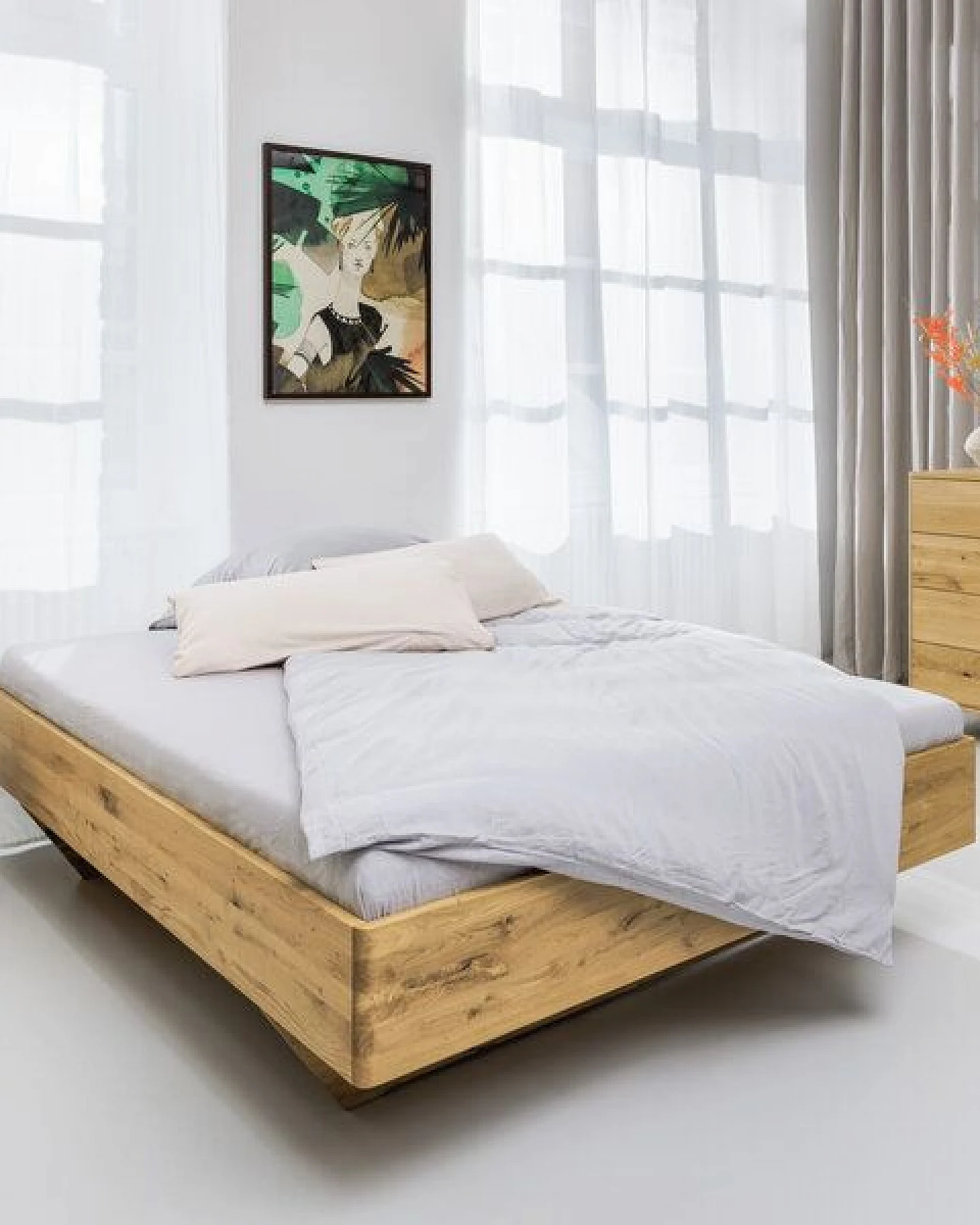 ekomia Bett Schöneberg Minimal aus Wildeiche – Ansicht 2