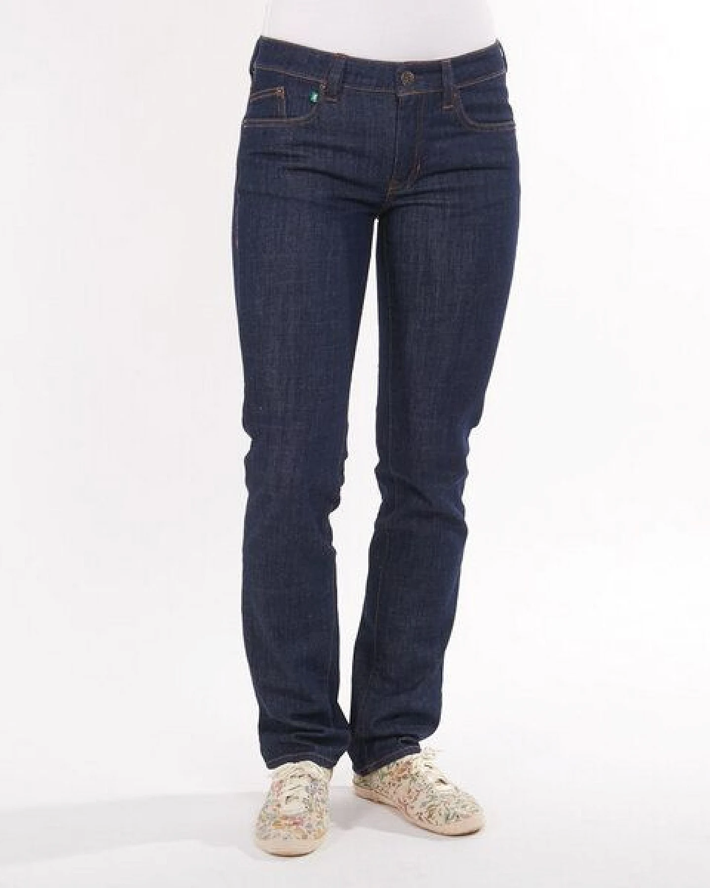 fairjeans tiefblaue Jeans STRAIGHT NAVY, gerades Bein, mittelhoher Bund, Biobaumwolle – Ansicht 3