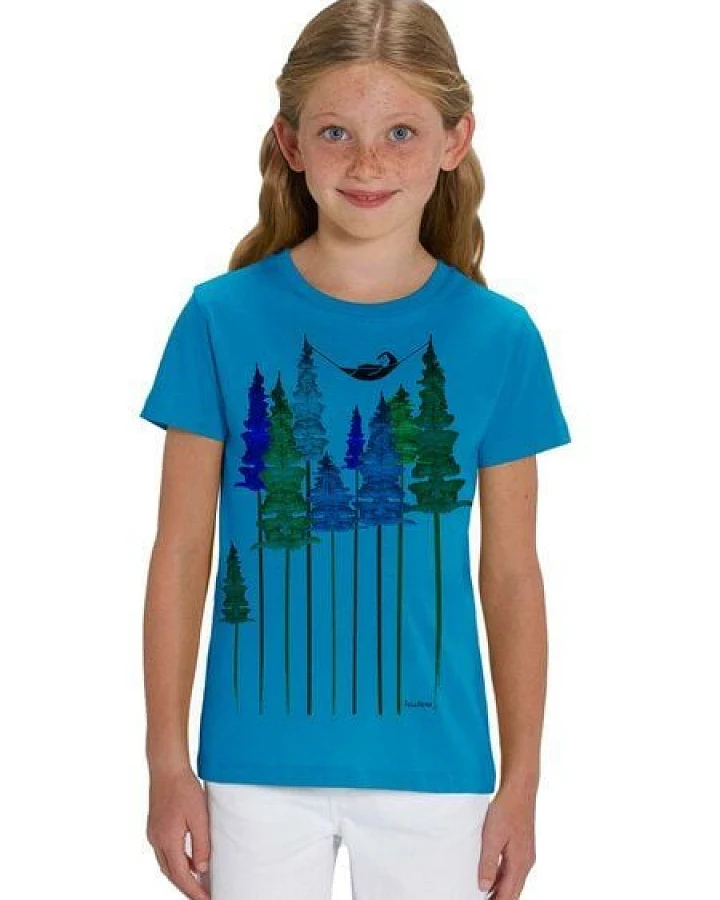 FellHerz Kinder T-Shirt Wood Girl Bio Fair