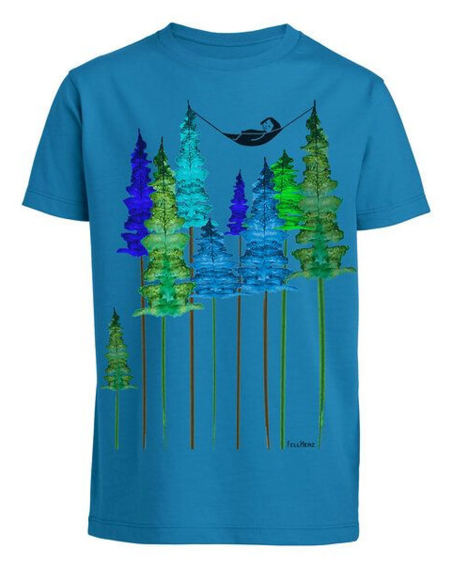 FellHerz Kinder T-Shirt Wood Girl Bio Fair – Ansicht 2