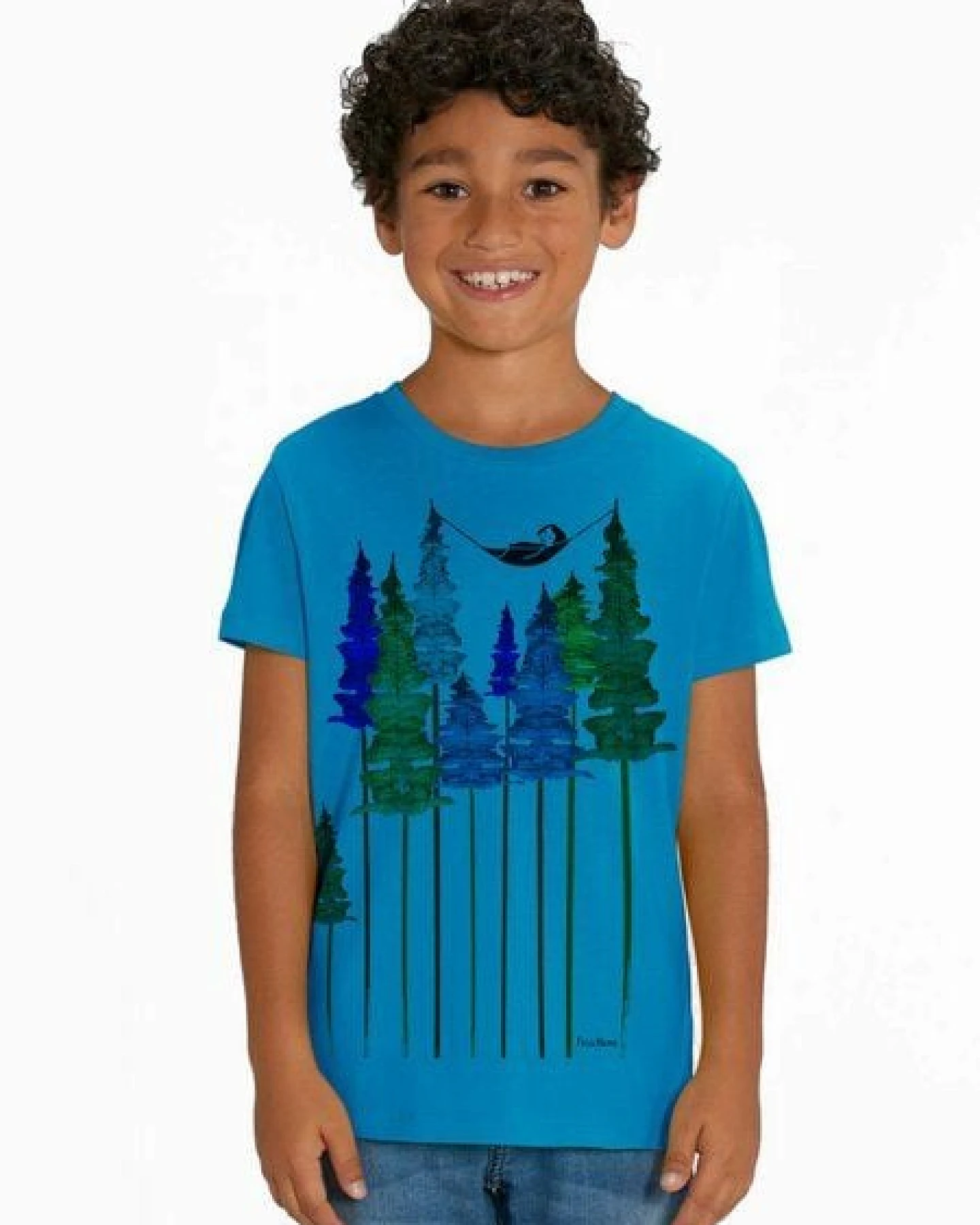 FellHerz Kinder T-Shirt Wood Girl Bio Fair – Ansicht 3