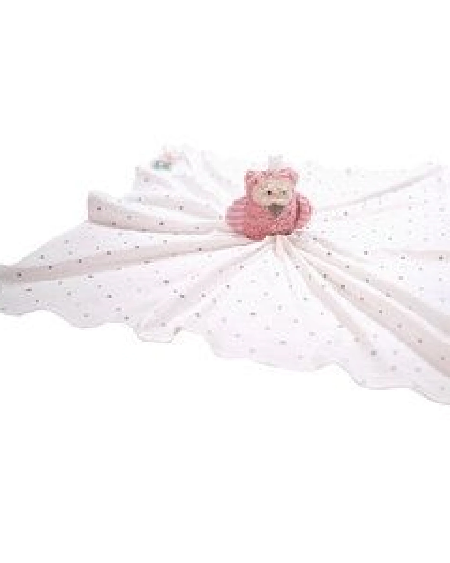 Pat und Patty Personalisertes Schmusetuch/ Schnuffeltuch, Greifling "Eule", Farbe: rosa, 100 % Baumwolle-kbA – Ansicht 3
