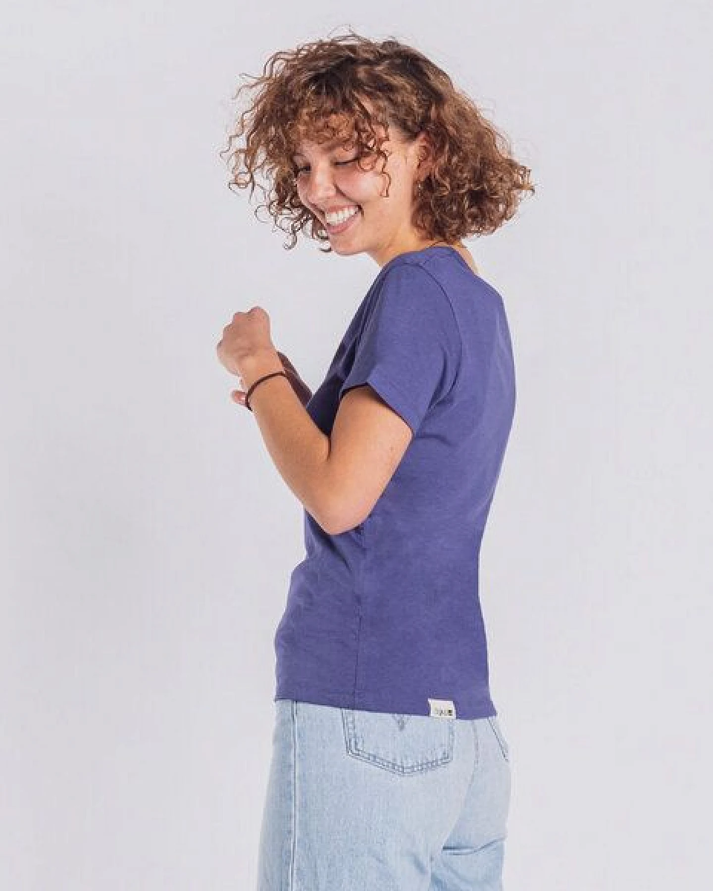Degree Clothing Damen T-Shirt aus Bio-Baumwolle/Modal - Classic Modal - blau – Ansicht 2