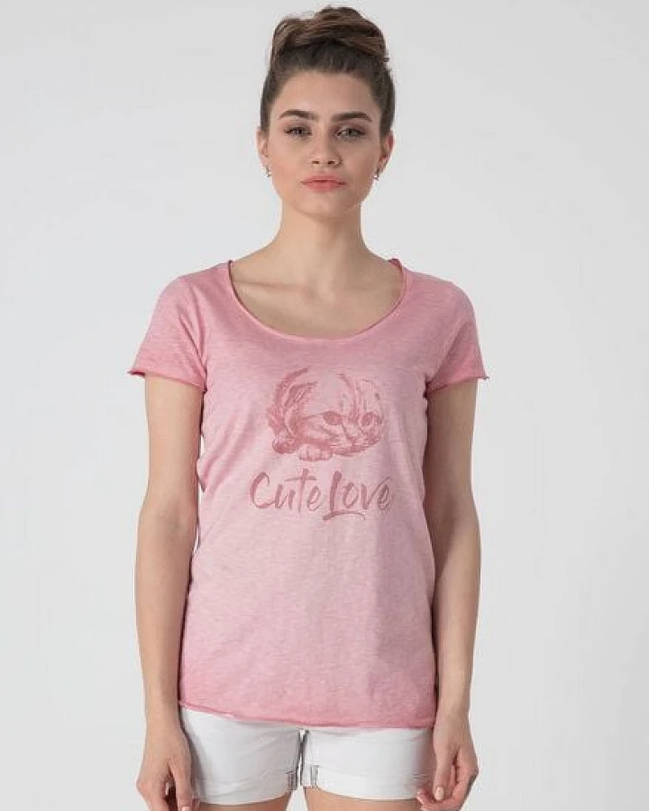 ORGANICATION Bedrucktes Katzen T-Shirt aus Bio-Baumwolle