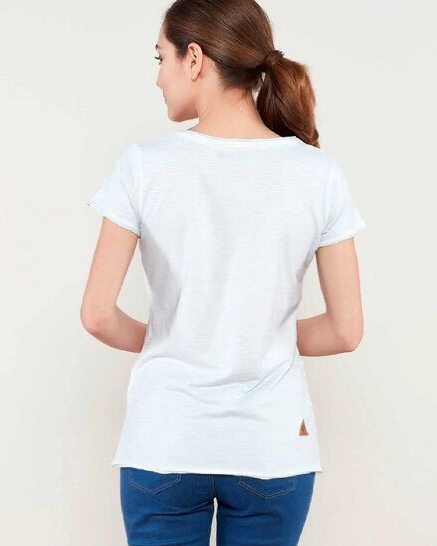 ORGANICATION Bedrucktes T-Shirt aus Bio-Baumwolle mit Blumen Motive – Ansicht 3