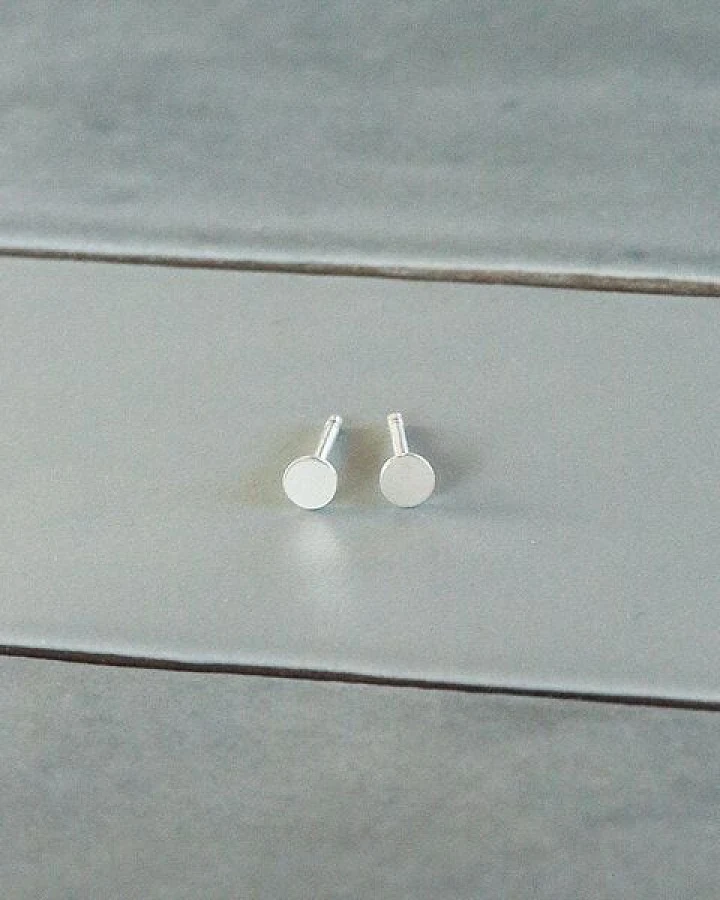 pikfine Silber Ohrstecker “Dot” // 4 Größen
