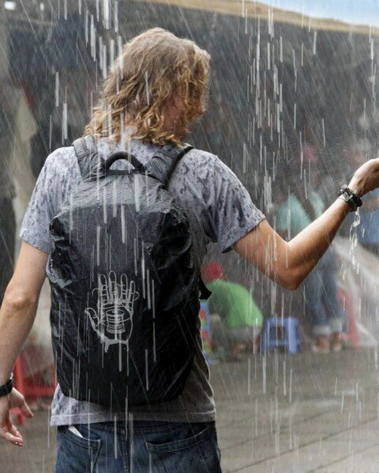Ethnotek Raja Regenschutz Waterproof Black – Ansicht 3
