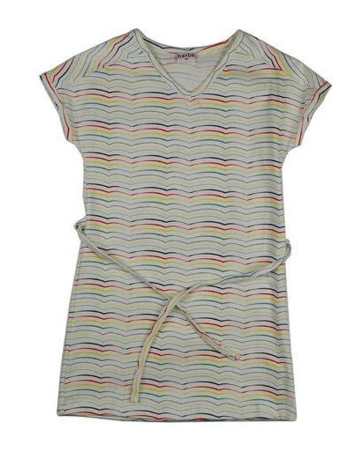 Baba Babywear V-Neck Kids Dress Stripes