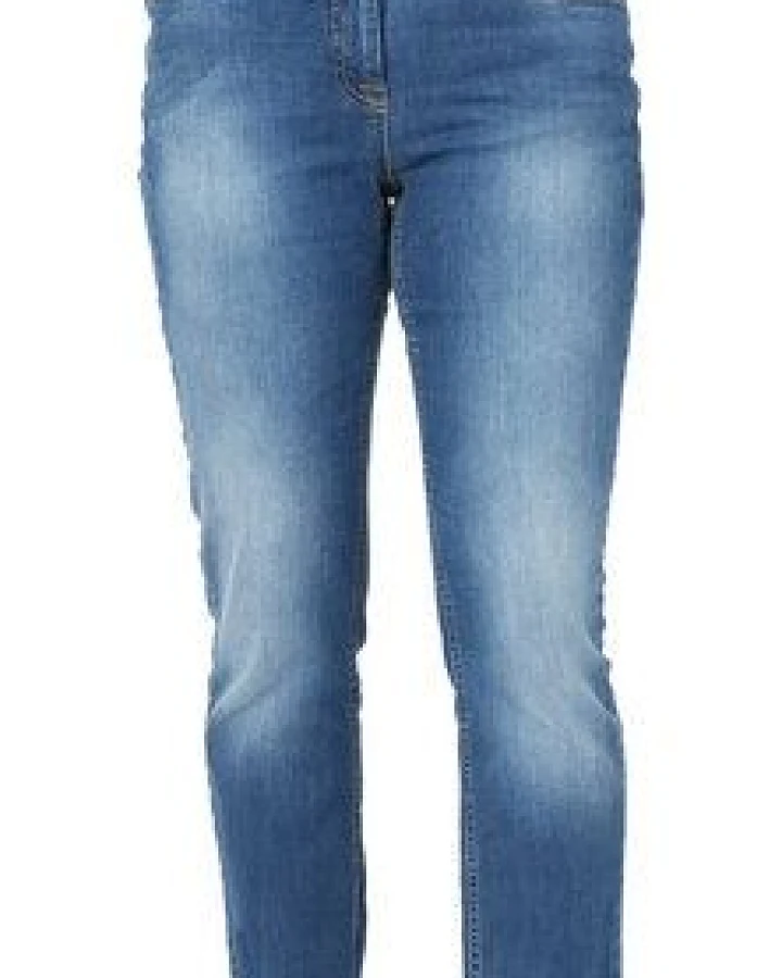 bloomers Knöchellange Jeans mit Fransensaum