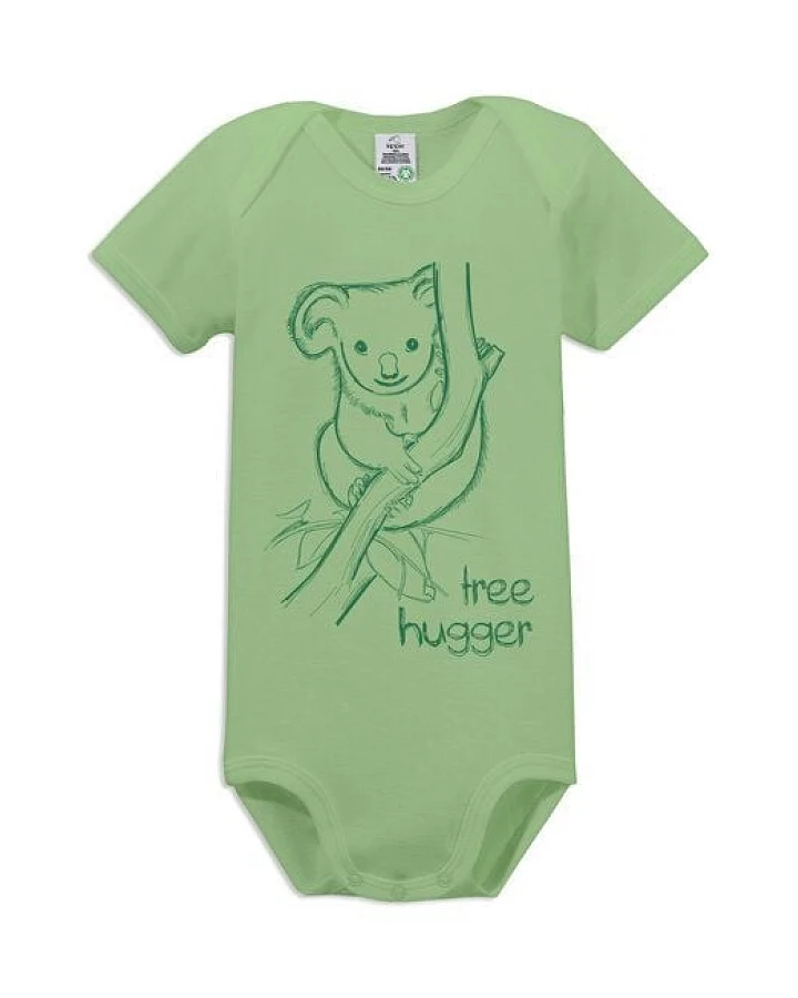 kippie veganer Kurzarm Baby Body aus GOTS Bio-Baumwolle – Tree Hugger