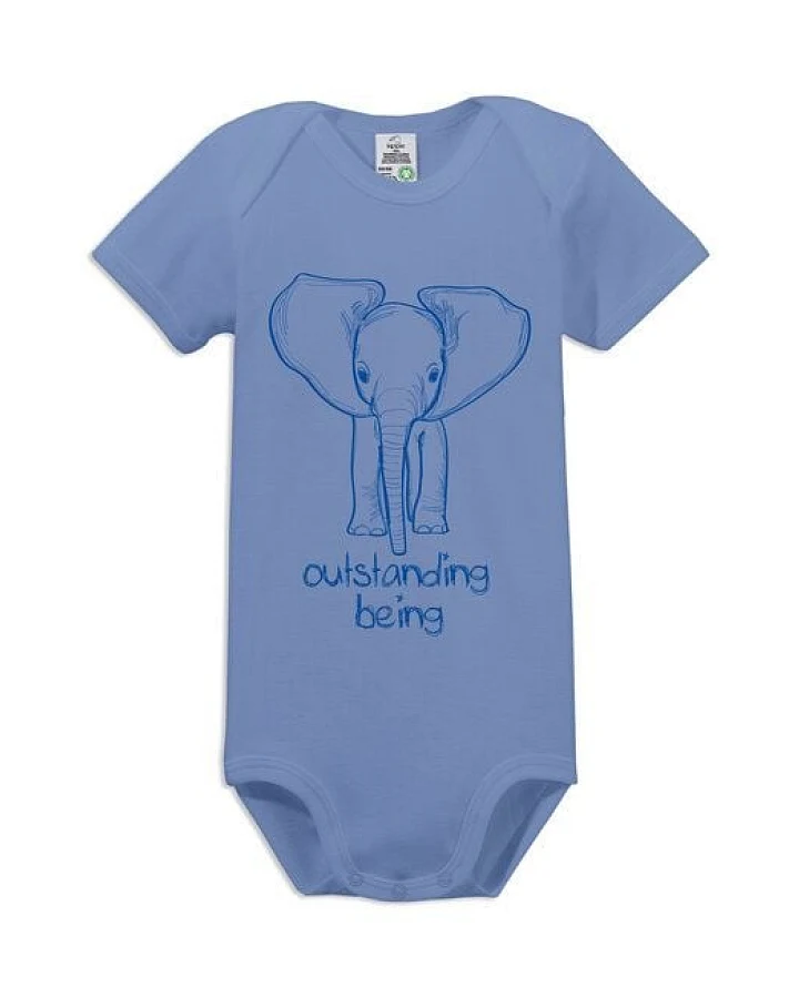 kippie veganer Kurzarm Baby Body aus GOTS Bio-Baumwolle – Outstanding