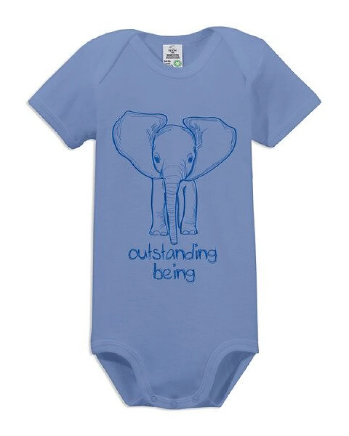 kippie veganer Kurzarm Baby Body aus GOTS Bio-Baumwolle – Outstanding
