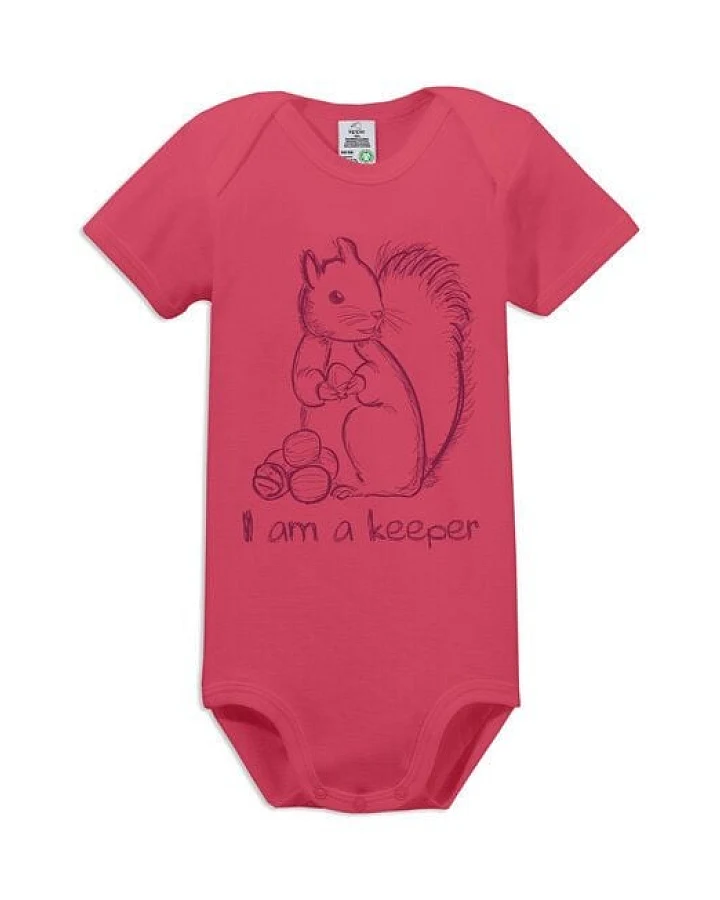 kippie veganer Kurzarm Baby Body aus GOTS Bio-Baumwolle – Keeper