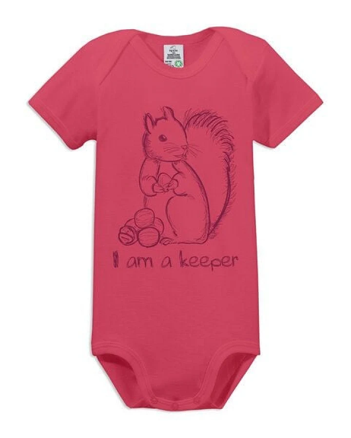 kippie veganer Kurzarm Baby Body aus GOTS Bio-Baumwolle – Keeper