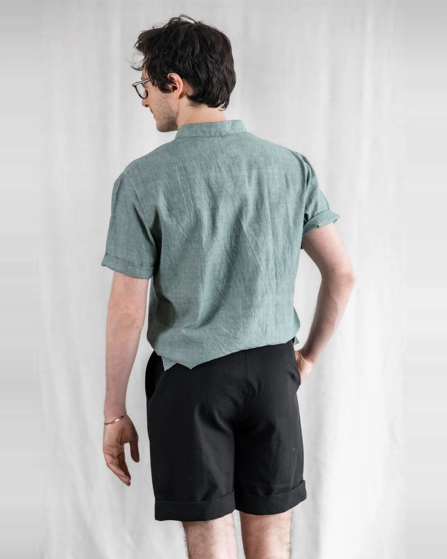 Jyoti - Fair Works Herren vegan Shorts Heet Schwarz – Ansicht 2