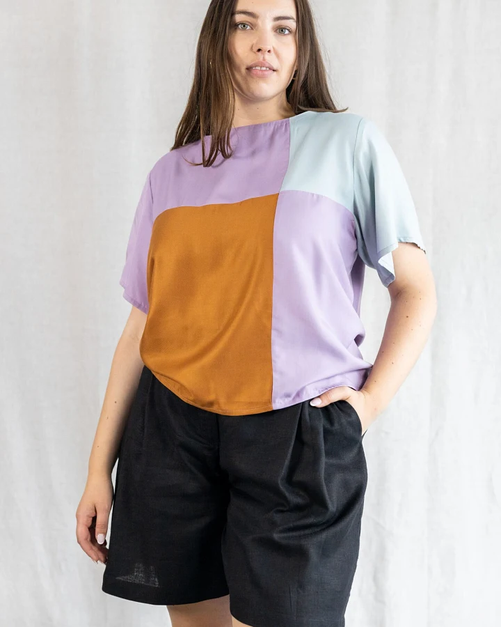 Jyoti - Fair Works Damen vegan Oberteil Sarala Colorblock