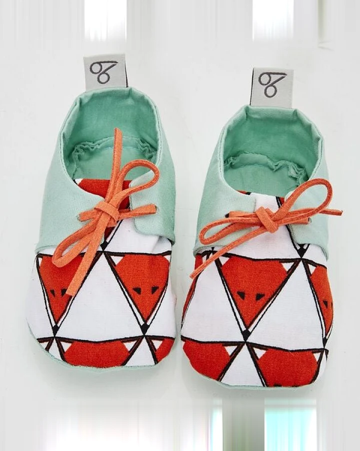 bobbé vegane Baby-Schuhe aus Bio-Baumwolle – Foxy Faces