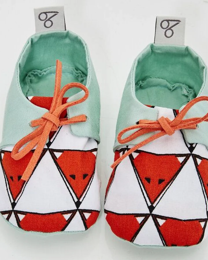 bobbé vegane Baby-Schuhe aus Bio-Baumwolle – Foxy Faces