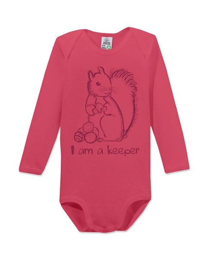 kippie veganer Langarm Baby Body aus GOTS Bio-Baumwolle – Keeper