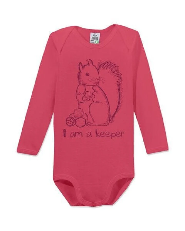 kippie veganer Langarm Baby Body aus GOTS Bio-Baumwolle – Keeper