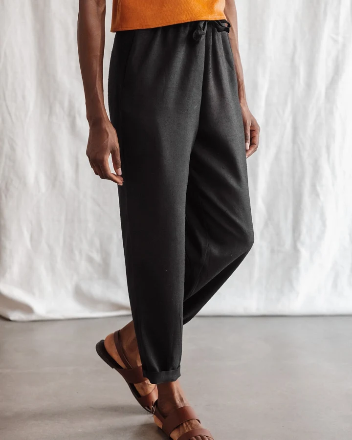 Jyoti Fair Works Herren vegan Hose Kaveri Schwarz