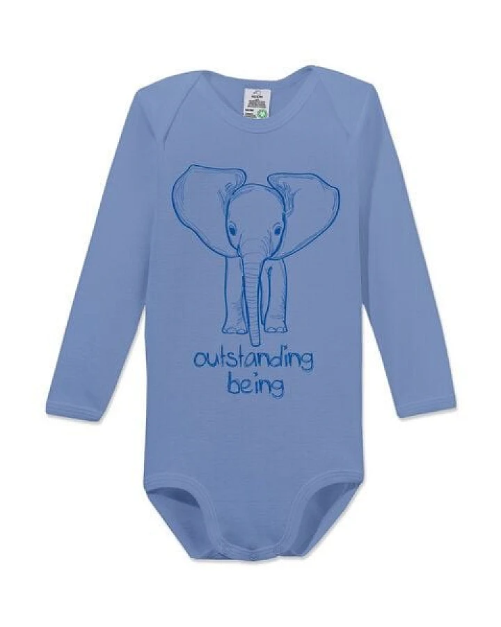 kippie veganer Langarm Baby Body aus GOTS Bio-Baumwolle – Outstanding