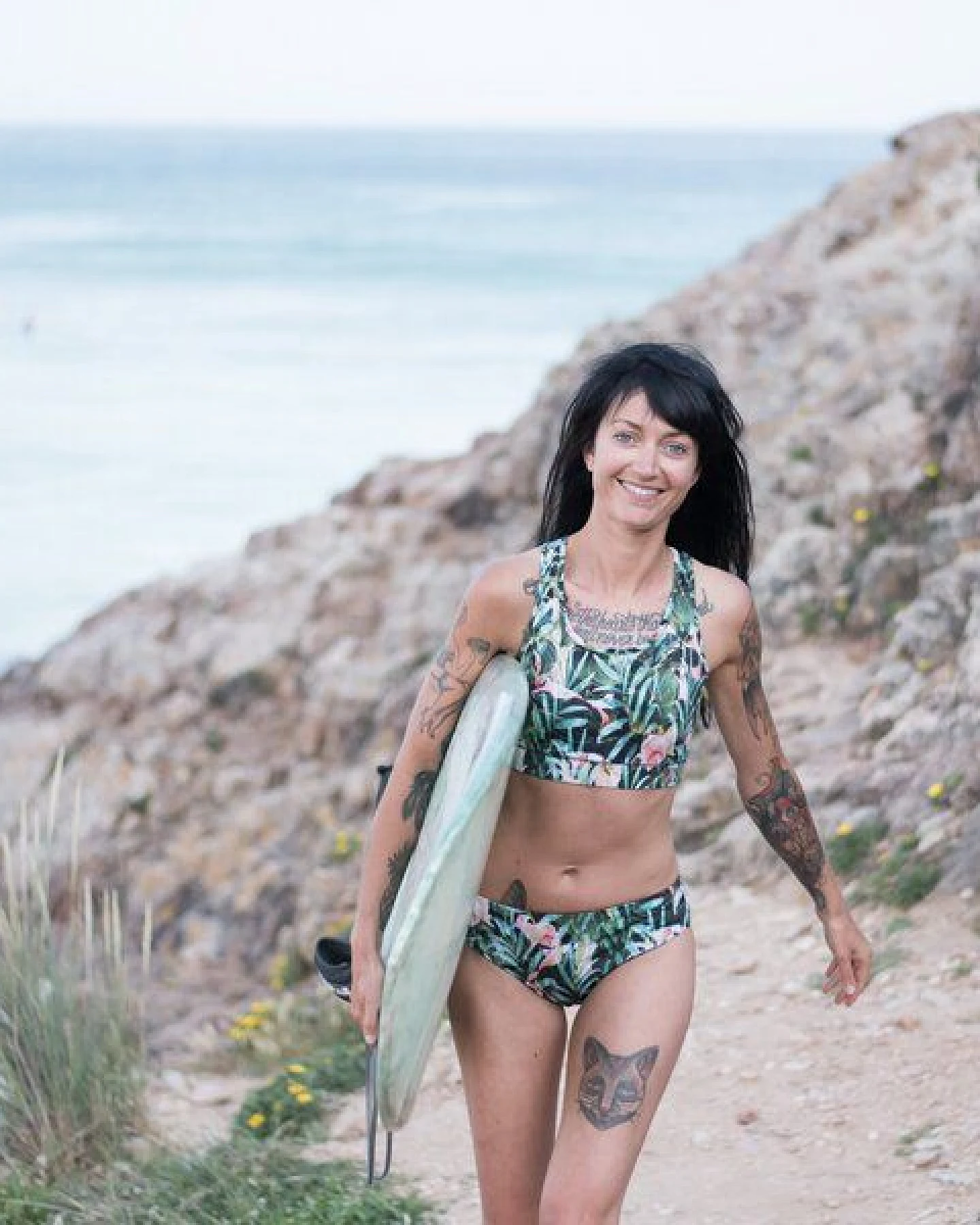 Flying Love Birds "Green Jungle" - Racerback Bra – Ansicht 2