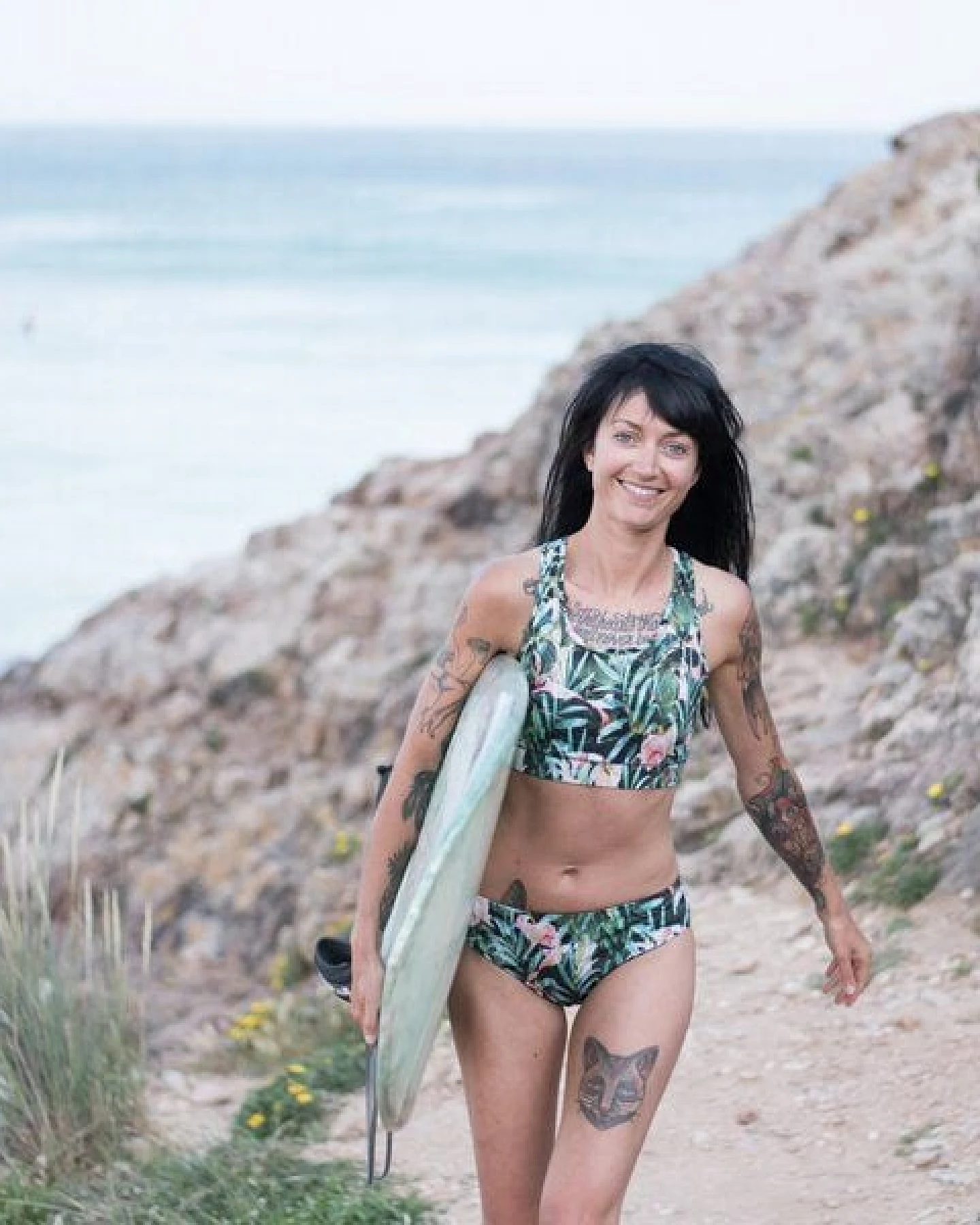Flying Love Birds "Green Jungle" - Racerback Bra – Ansicht 2