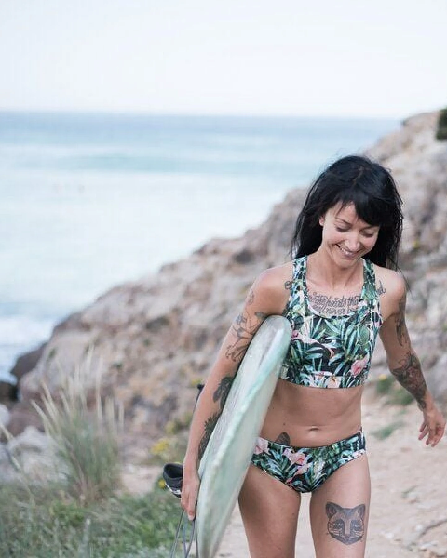 Flying Love Birds "Green Jungle" - Racerback Bra – Ansicht 4