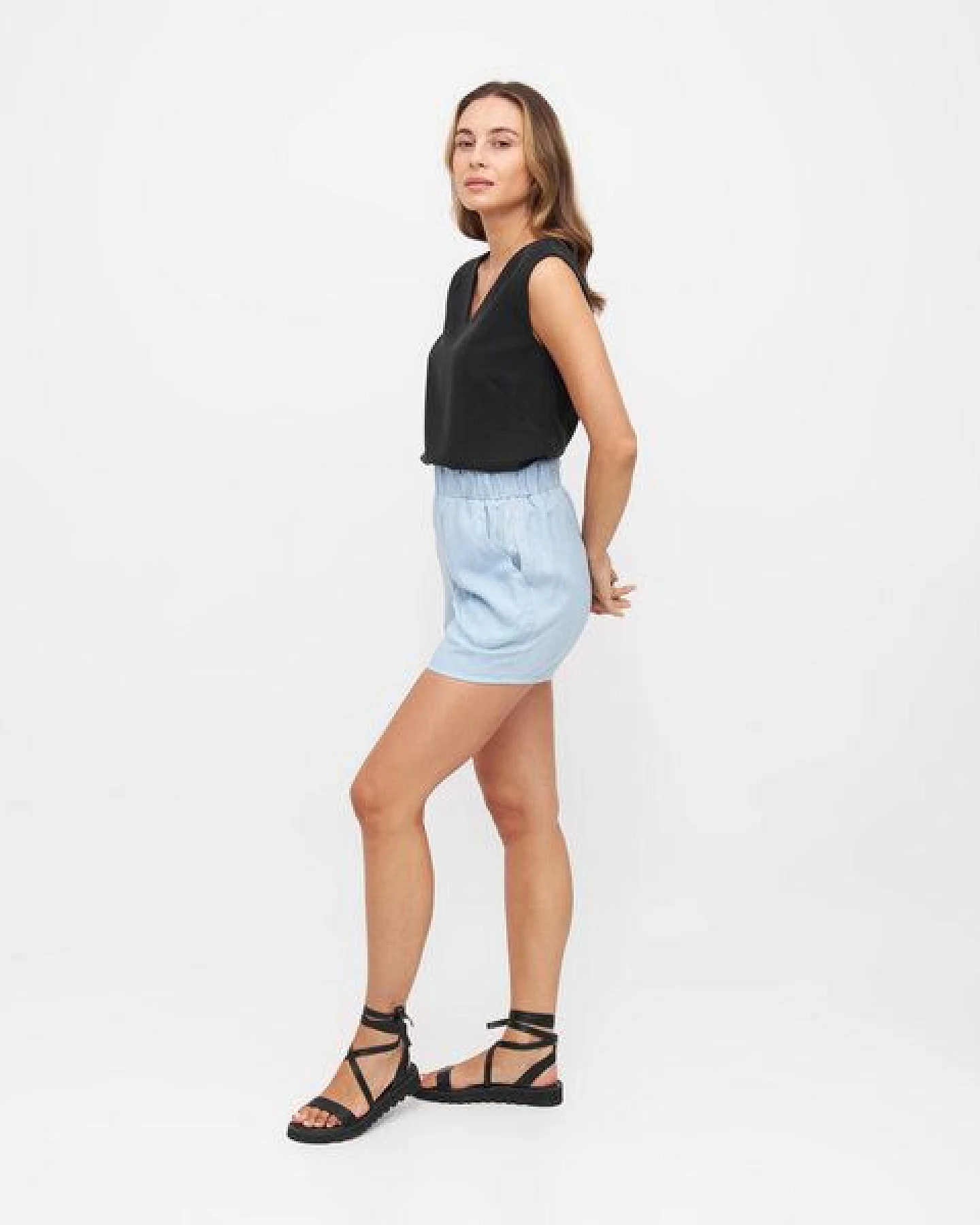 WiDDA berlin Bluse NENA in Schwarz aus Tencel – Ansicht 4