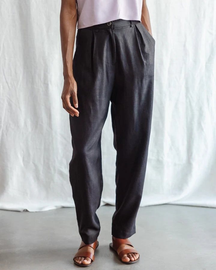 Jyoti - Fair Works Damen vegan Hose Plissiert Vishraam Schwarz