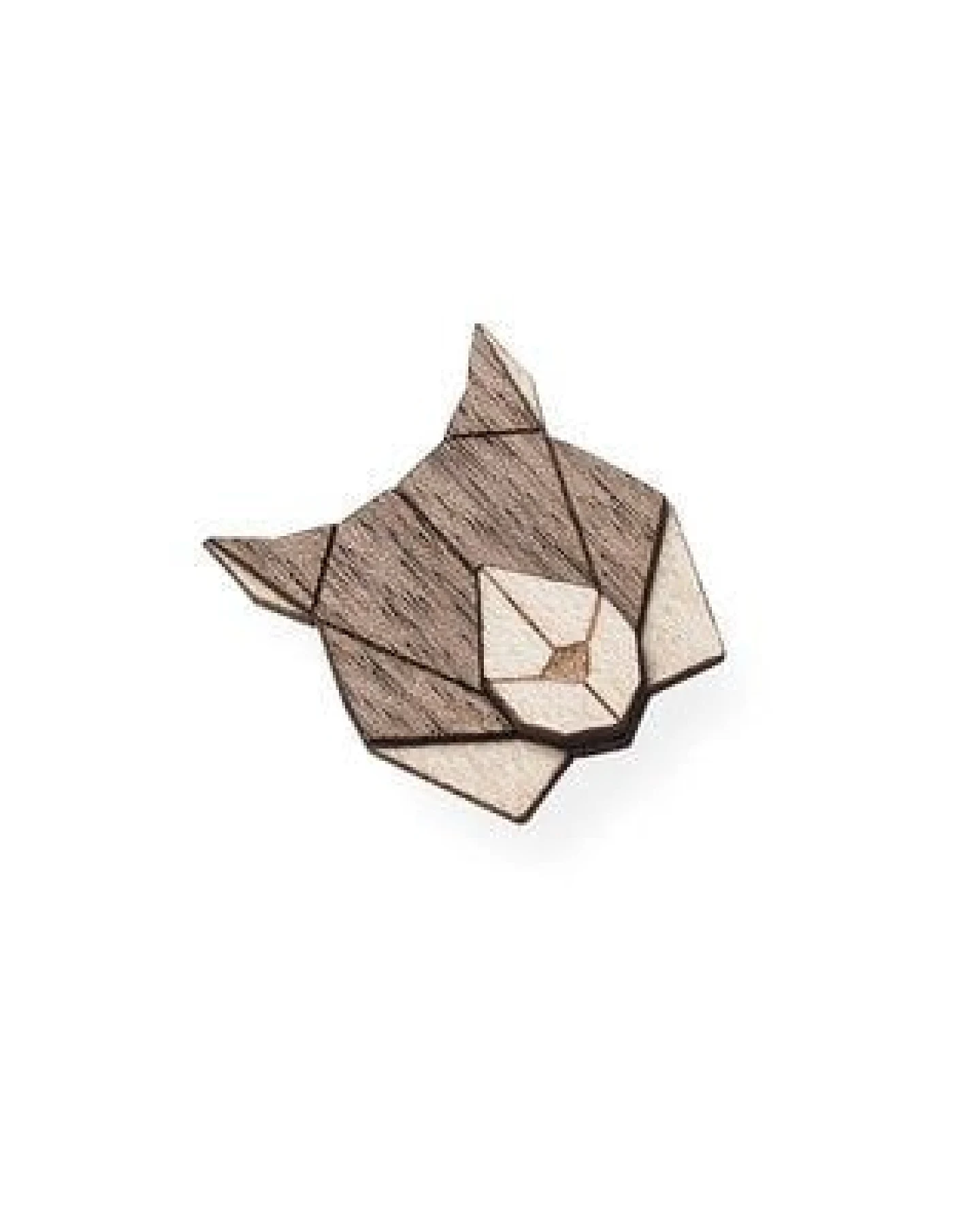 BeWooden Brosche aus Holz - Luchs – Ansicht 3