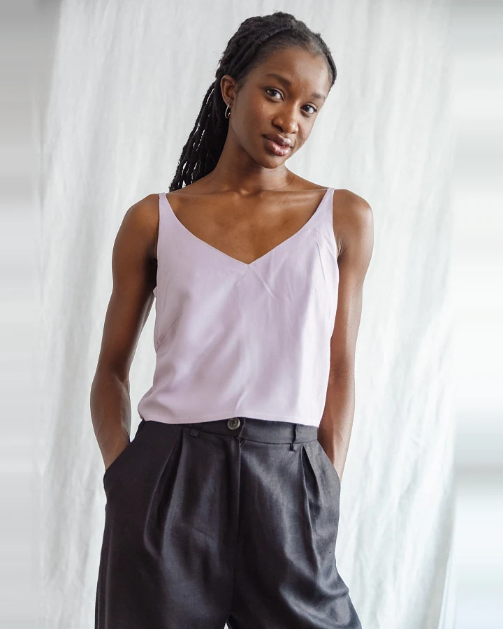 Jyoti Fair Works Damen vegan Crop Top Iya Flieder