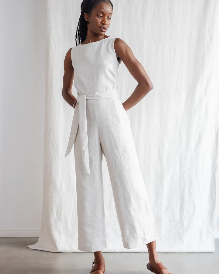Jyoti Fair Works Damen vegan Jumpsuit Anusha Greige