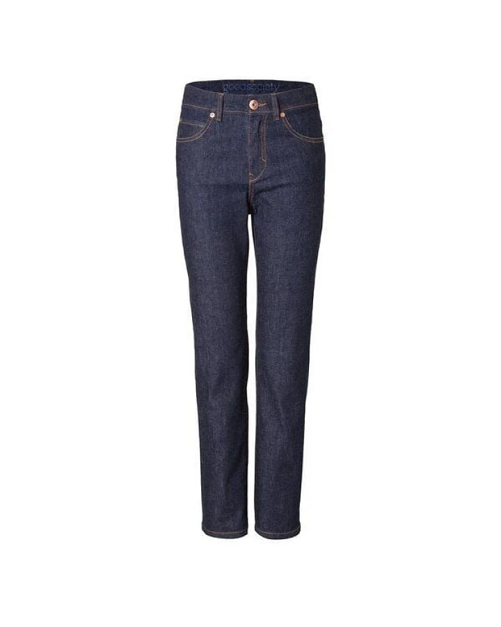 goodsociety Womens High Waist Straight Raw One Wash