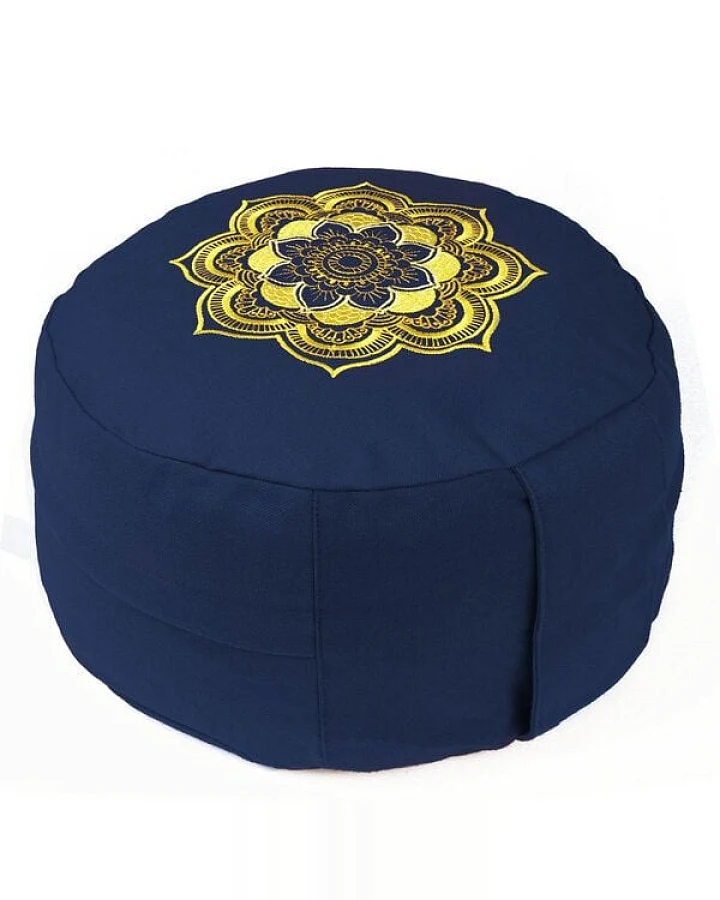 Lotus Design® Meditationskissen CLASSIC Mandala Lotus Design - Bio-Buchweizenschalen