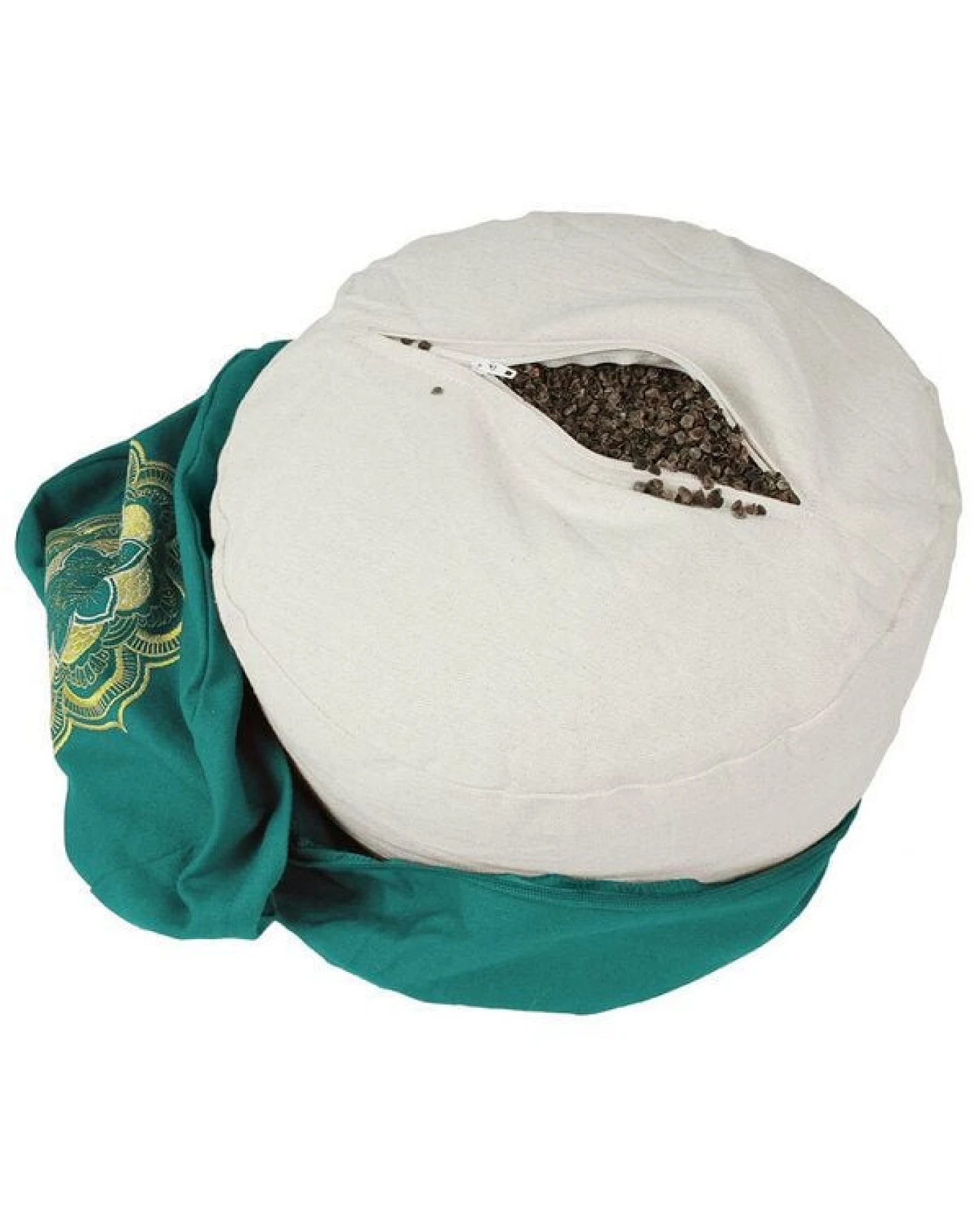 Lotus Design® Meditationskissen CLASSIC Mandala Lotus Design - Bio-Buchweizenschalen – Ansicht 4