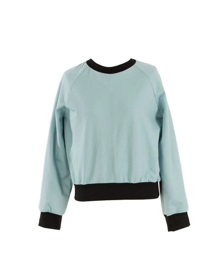 KOLO Berlin Raglansweater Jil schwarz / Frost / Rost - unisex