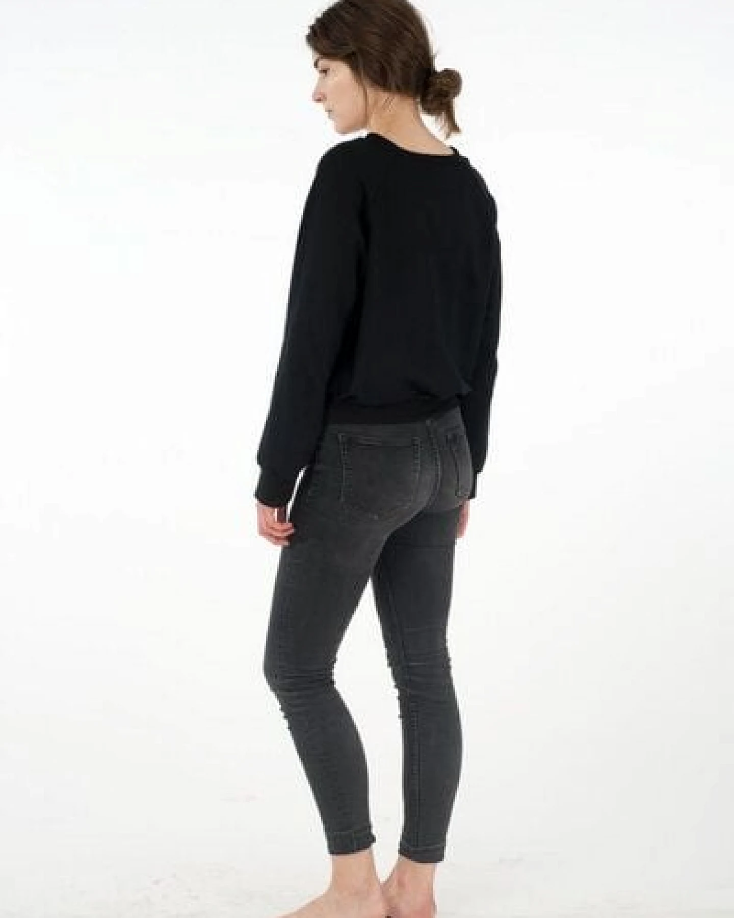 KOLO Berlin Raglansweater Jil schwarz / Frost / Rost - unisex – Ansicht 4